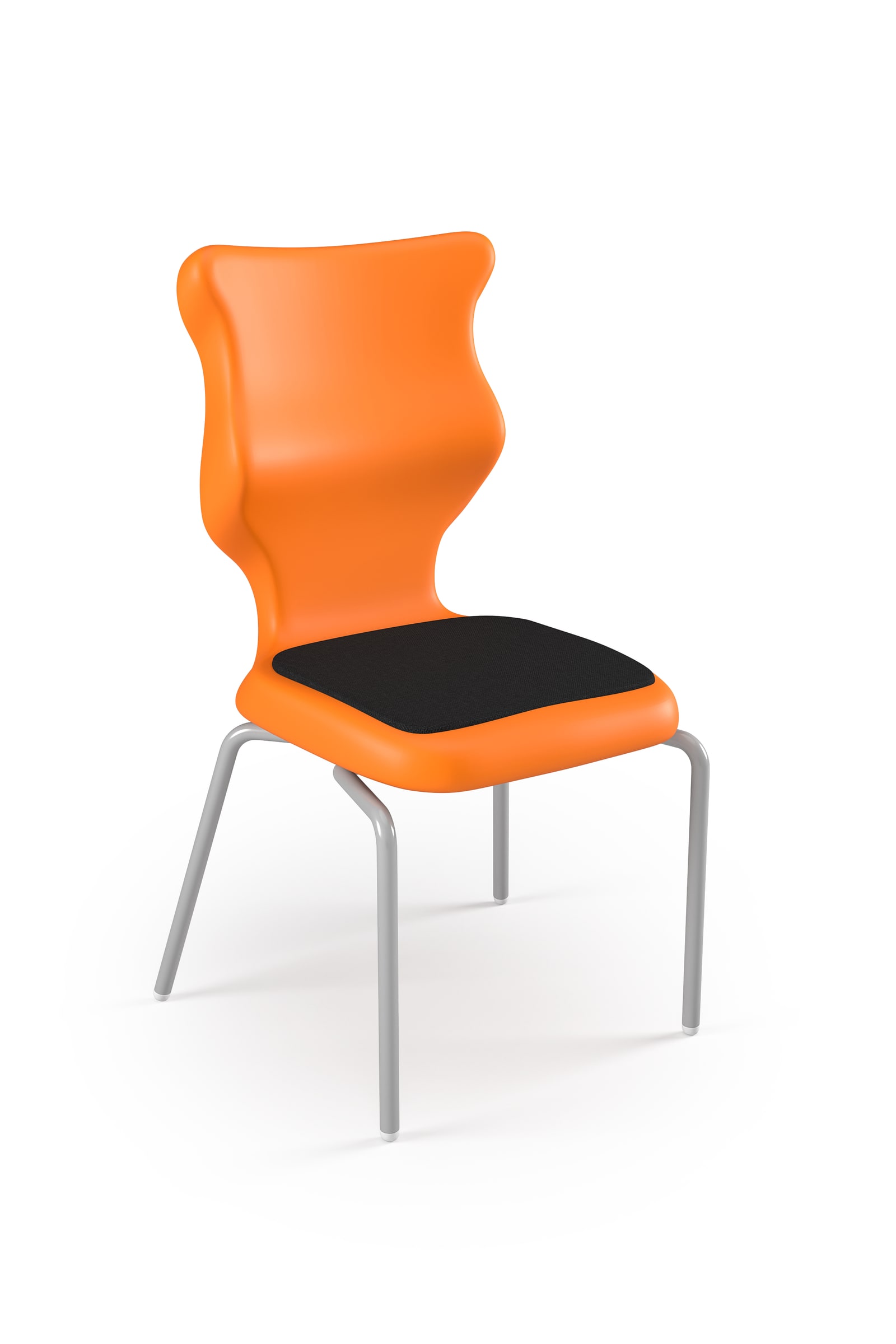 Dobre krzesło ergonomiczne Spider Soft Entelo szkolne przedszkolne - Pomarańczowy RAL 2004