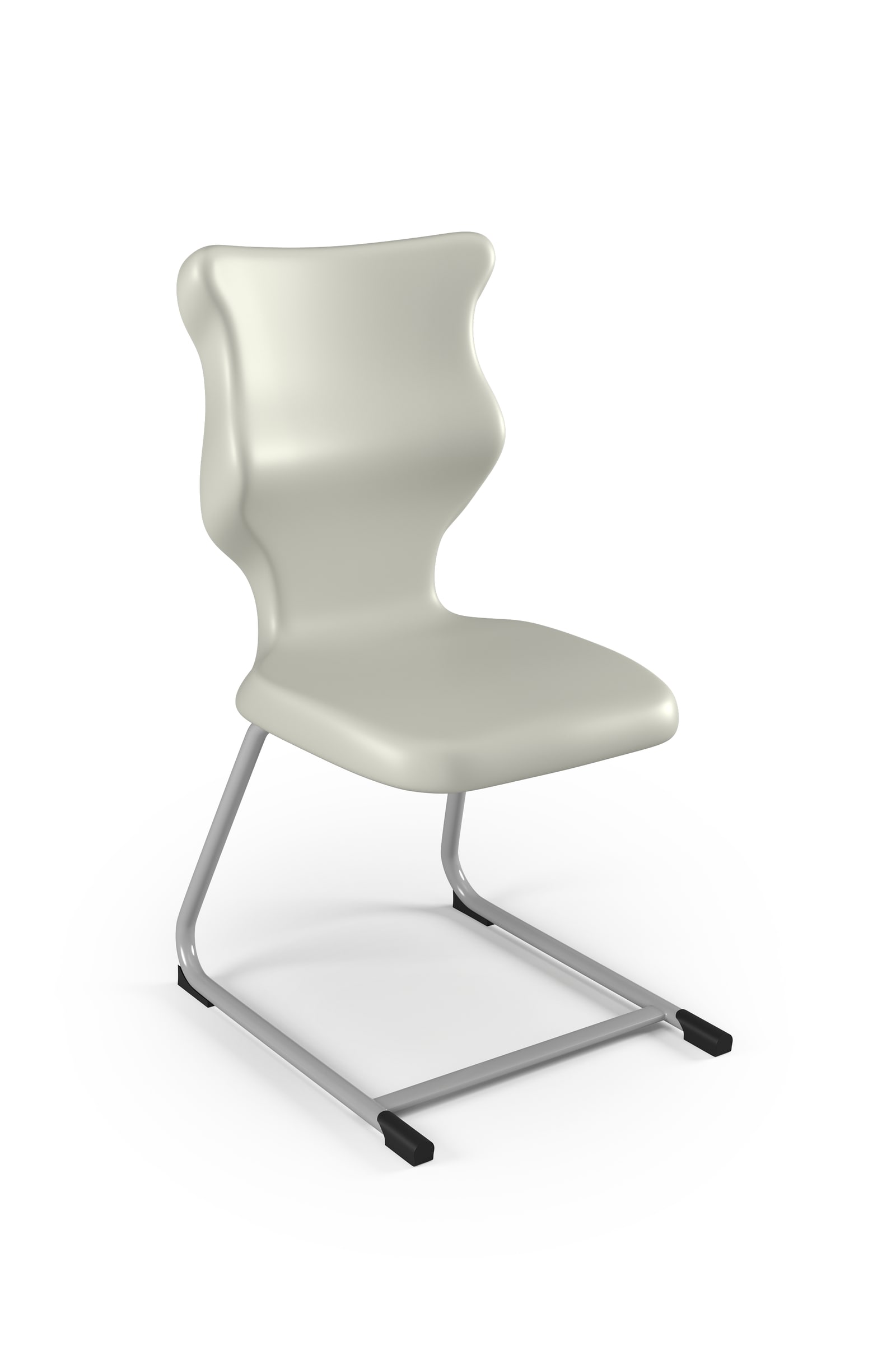 Dobre krzesło ergonomiczne C-Line Entelo szkolne przedszkolne - Jasny szary RAL 7038