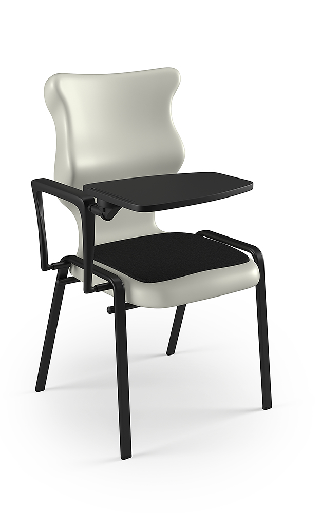 Dobre krzesło ergonomiczne Student Plus Soft Entelo szkolne - Jasny szary RAL 7038
