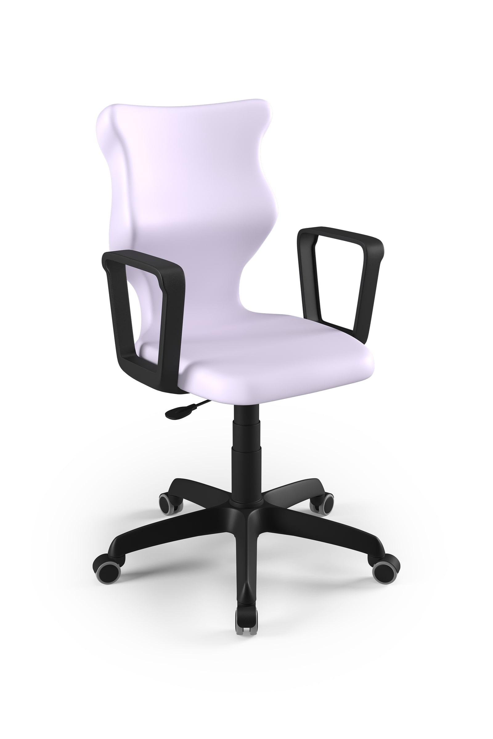 Dobre krzesło obrotowe ergonomiczne Twist Entelo szkolne przedszkolne - Pastelowy fioletowy RAL 290 80 15