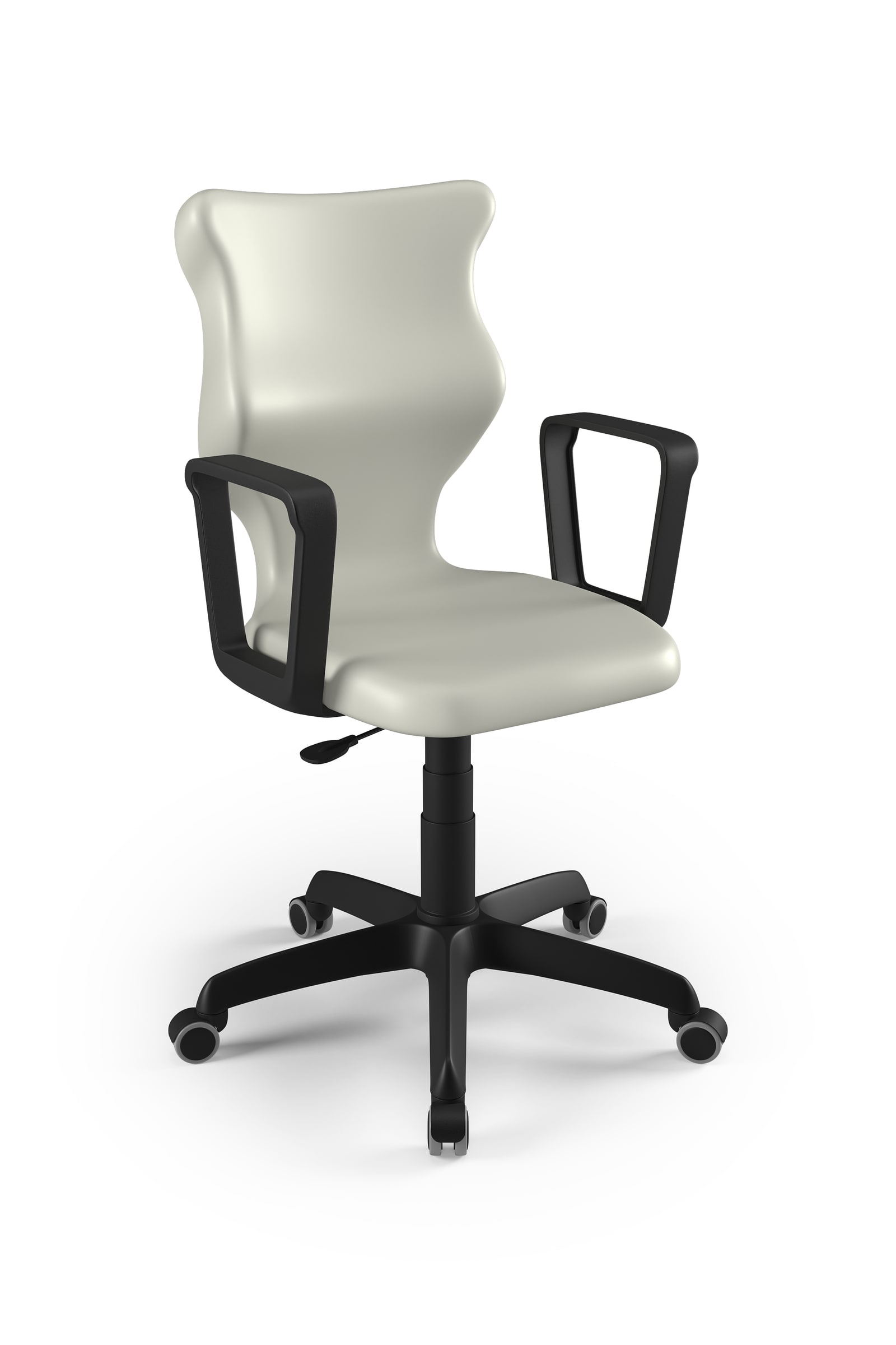 Dobre krzesło obrotowe ergonomiczne Twist Entelo szkolne przedszkolne - Jasny szary RAL 7038