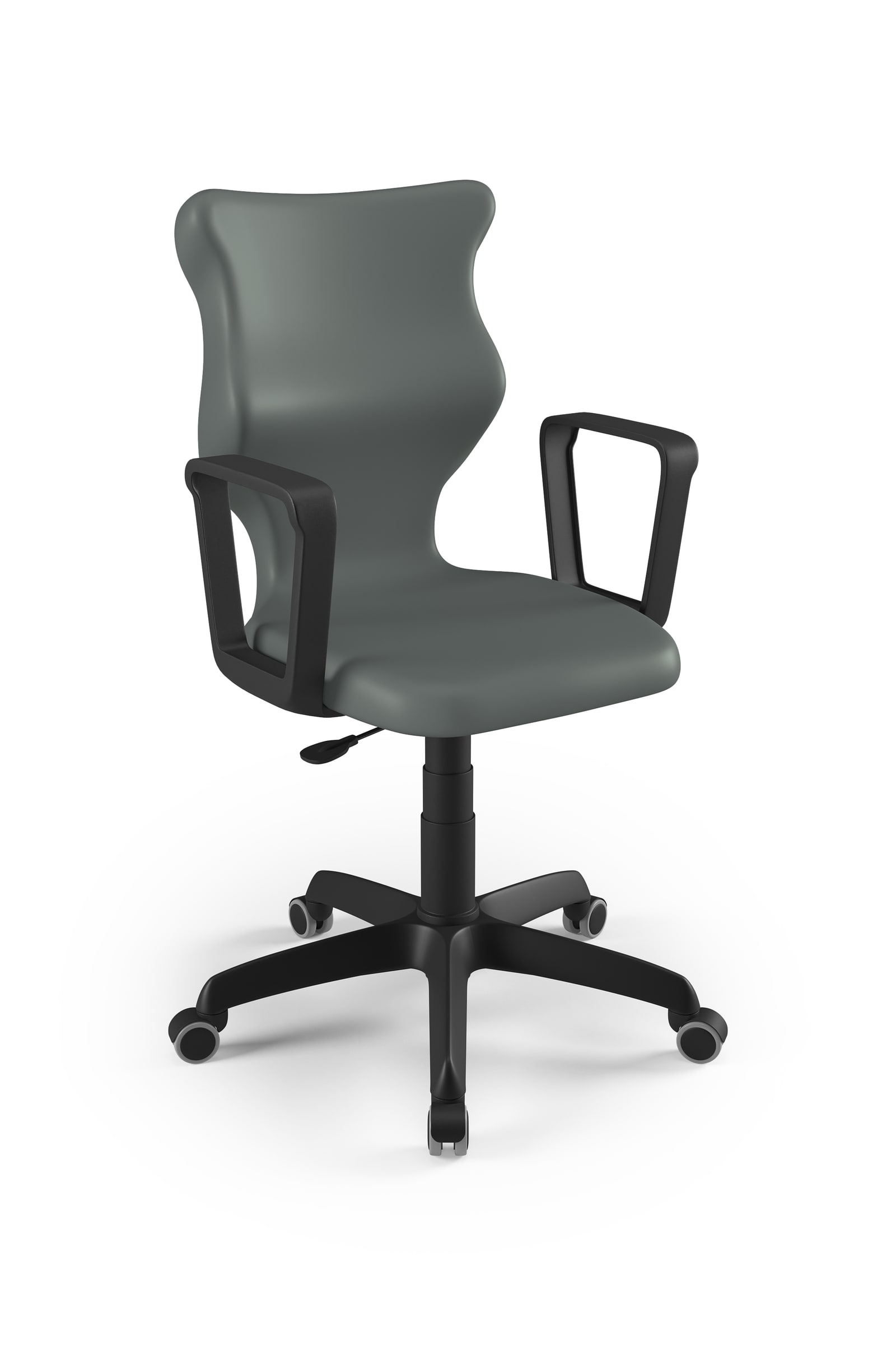 Dobre krzesło obrotowe ergonomiczne Twist Entelo szkolne przedszkolne - Szary RAL 7031