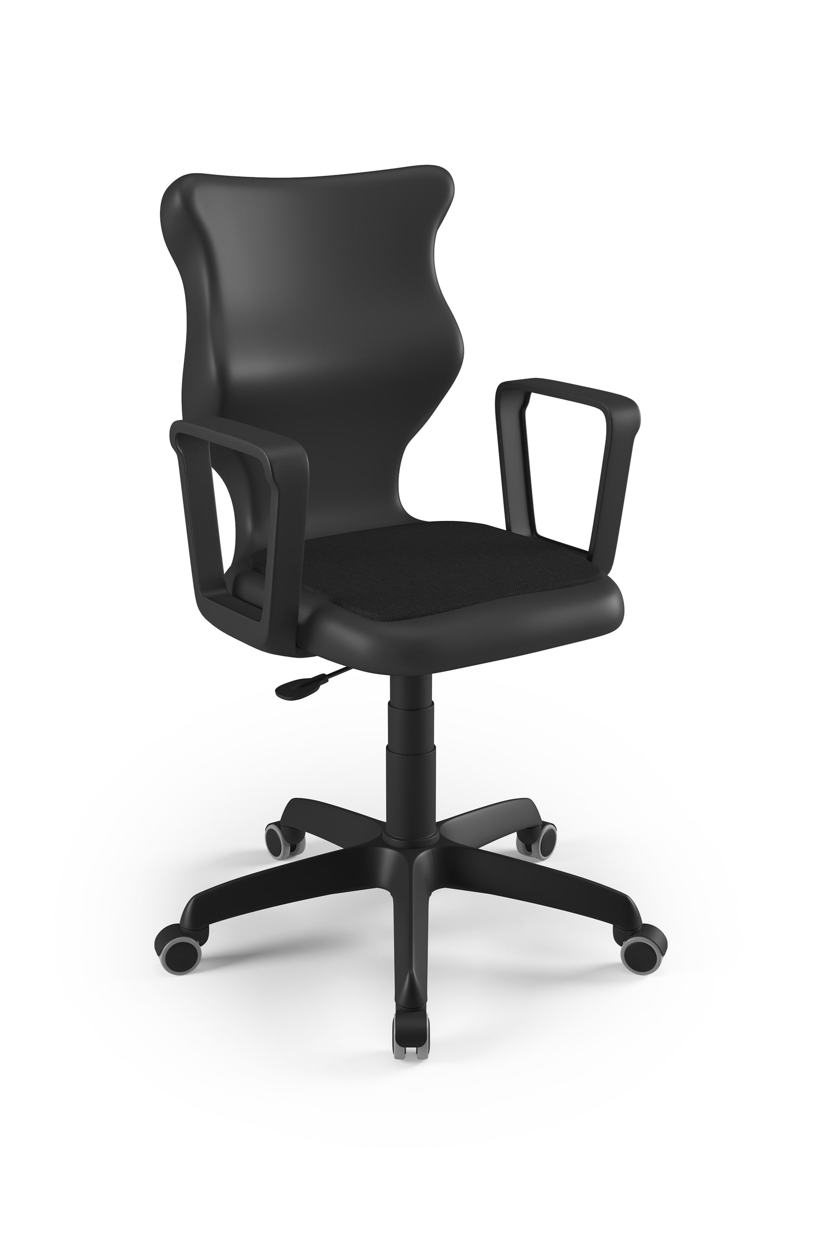 Dobre krzesło obrotowe ergonomiczne Twist Soft Entelo szkolne przedszkolne - Czarny RAL 9005