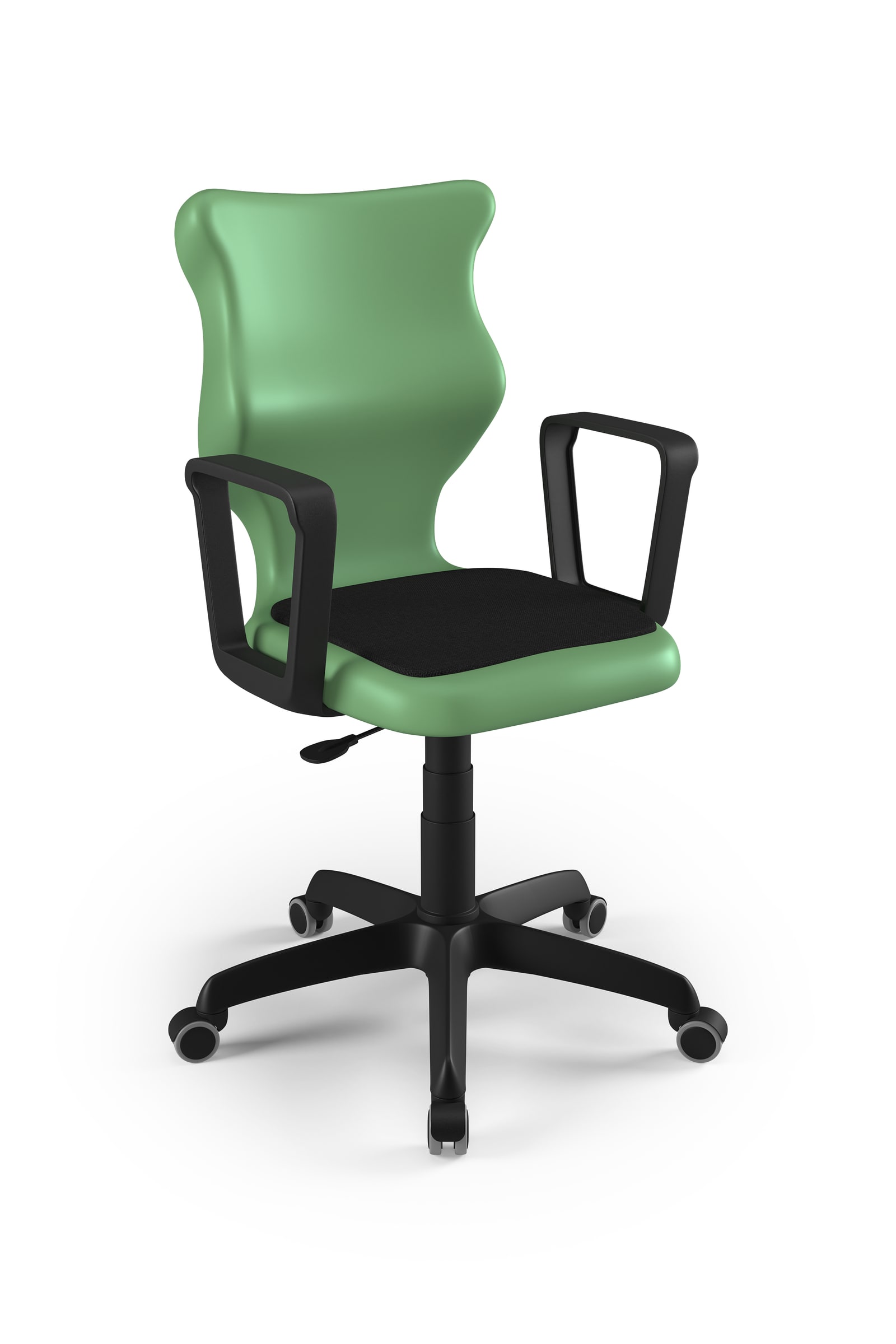 Dobre krzesło obrotowe ergonomiczne Twist Soft Entelo szkolne przedszkolne - Pastelowy zielony RAL 150 60 20