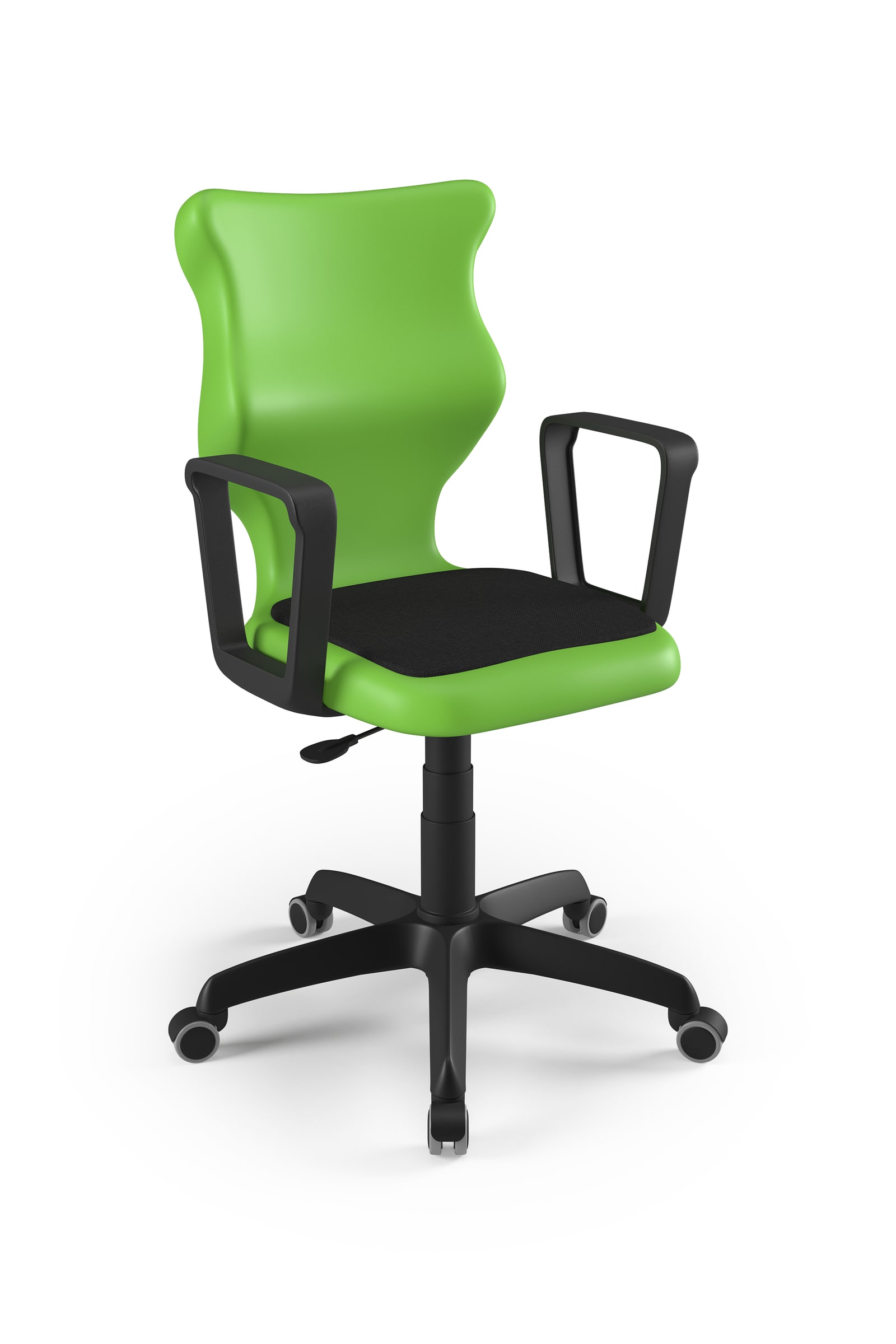 Dobre krzesło obrotowe ergonomiczne Twist Soft Entelo szkolne przedszkolne - Zielony RAL 6018