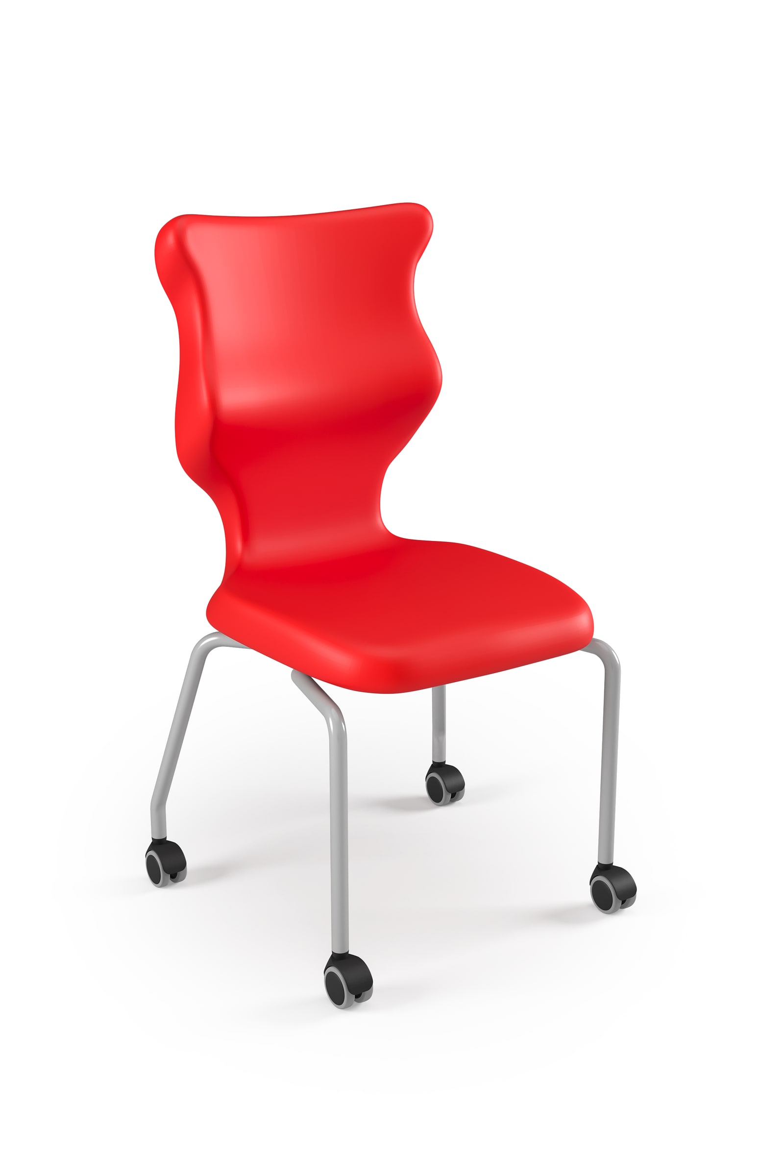 Dobre krzesło ergonomiczne Spider Move Entelo szkolne przedszkolne - Czerwony RAL 3020