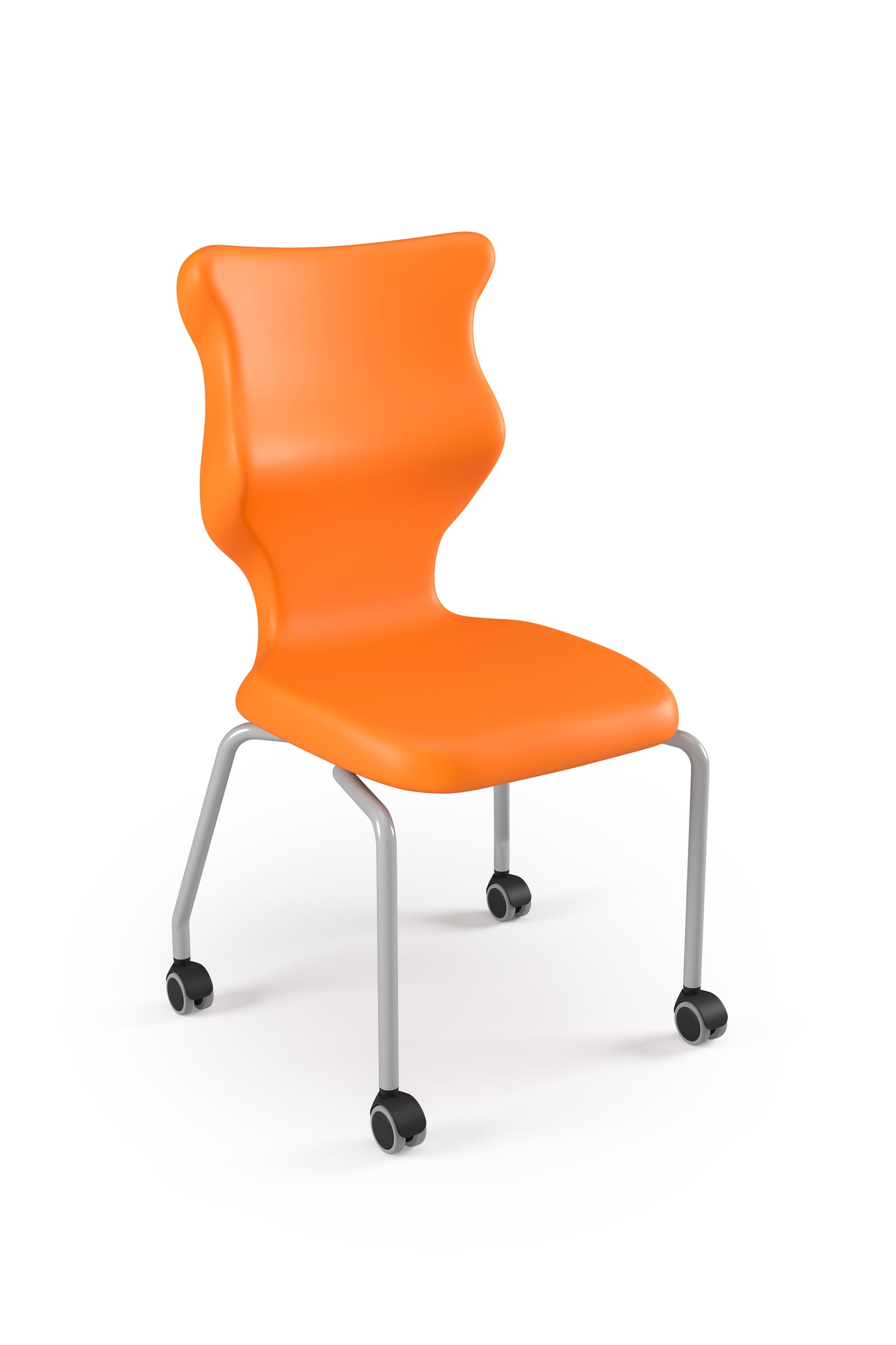 Dobre krzesło ergonomiczne Spider Move Entelo szkolne przedszkolne - Pomarańczowy RAL 2004