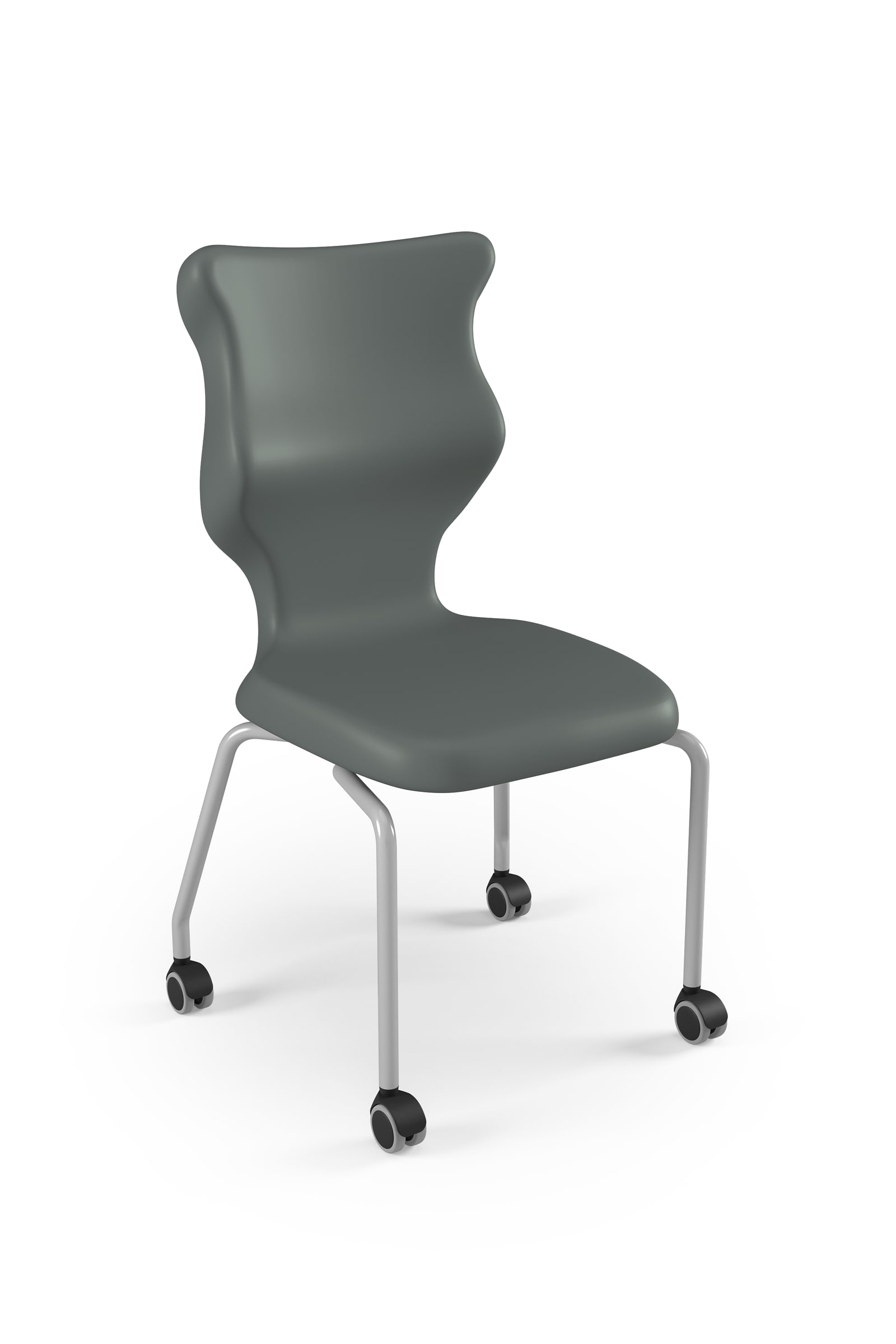 Dobre krzesło ergonomiczne Spider Move Entelo szkolne przedszkolne - Szary RAL 7031