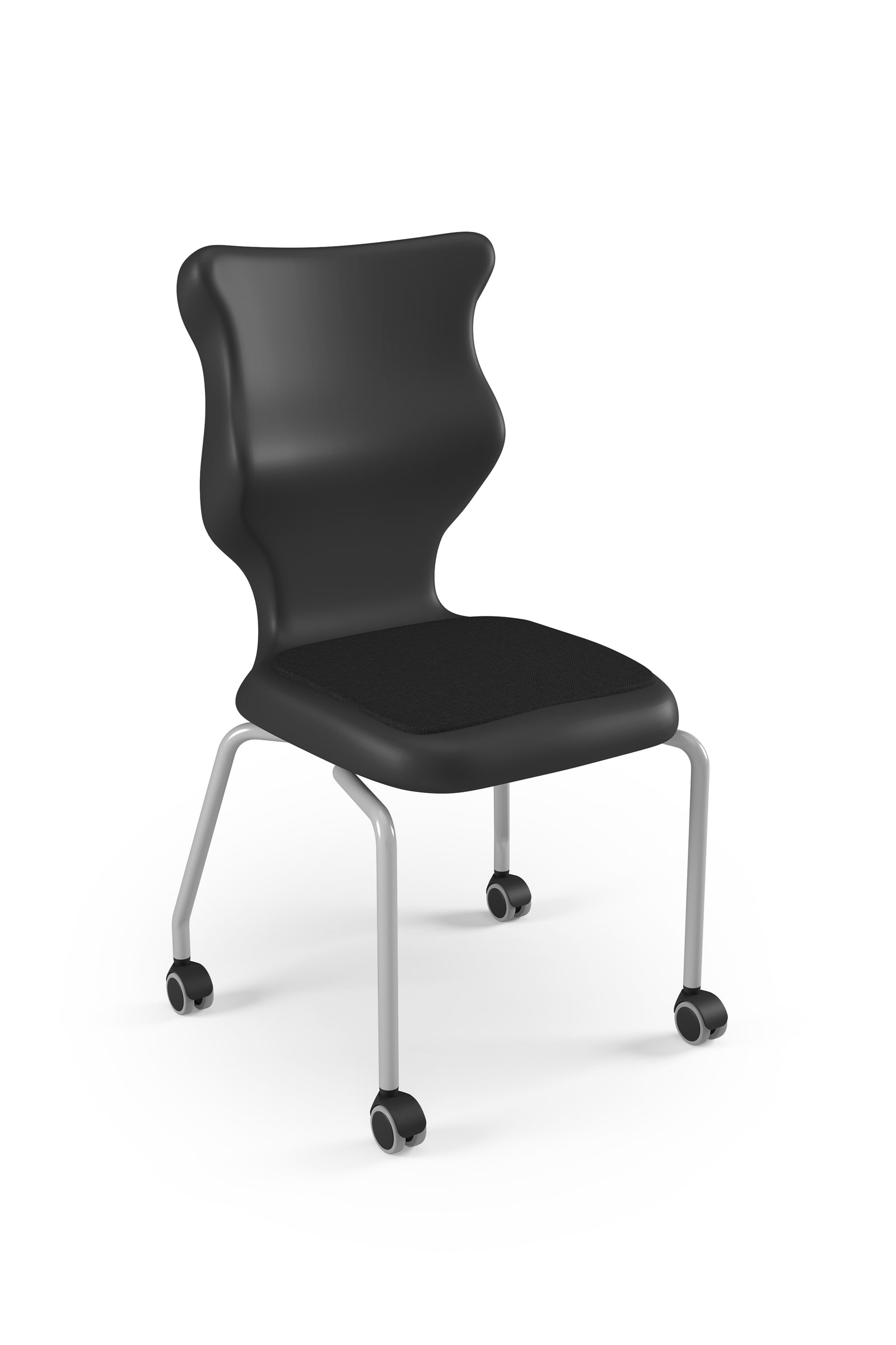 Dobre krzesło ergonomiczne  Spider Move Soft Entelo szkolne - Czarny RAL 9005