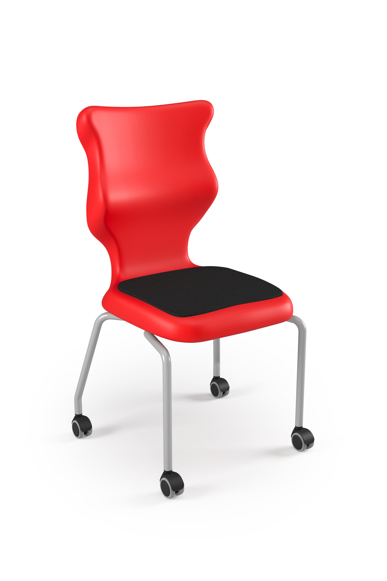 Dobre krzesło ergonomiczne  Spider Move Soft Entelo szkolne - Czerwony RAL 3020