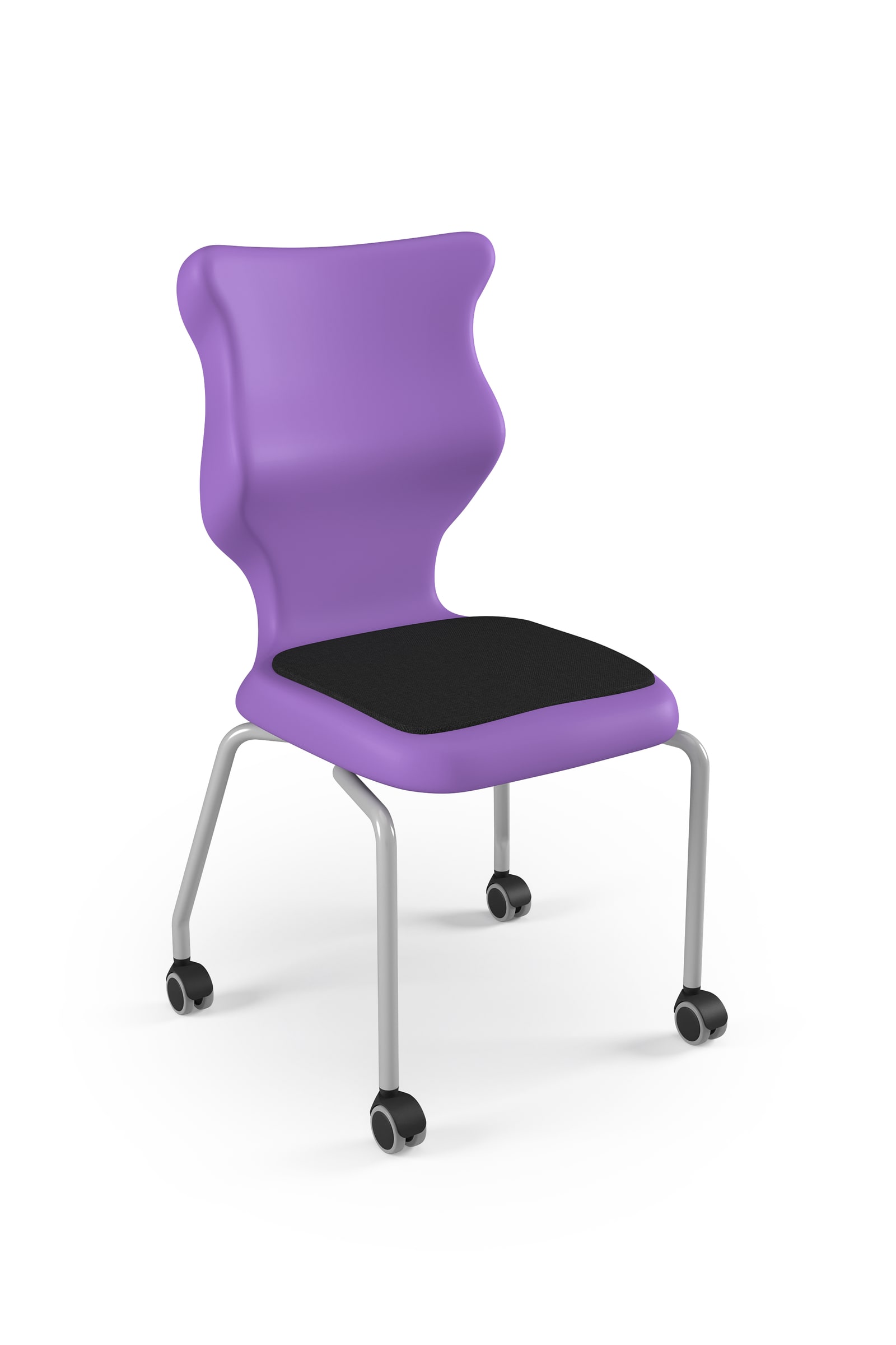 Dobre krzesło ergonomiczne  Spider Move Soft Entelo szkolne - Fioletowy RAL 4005