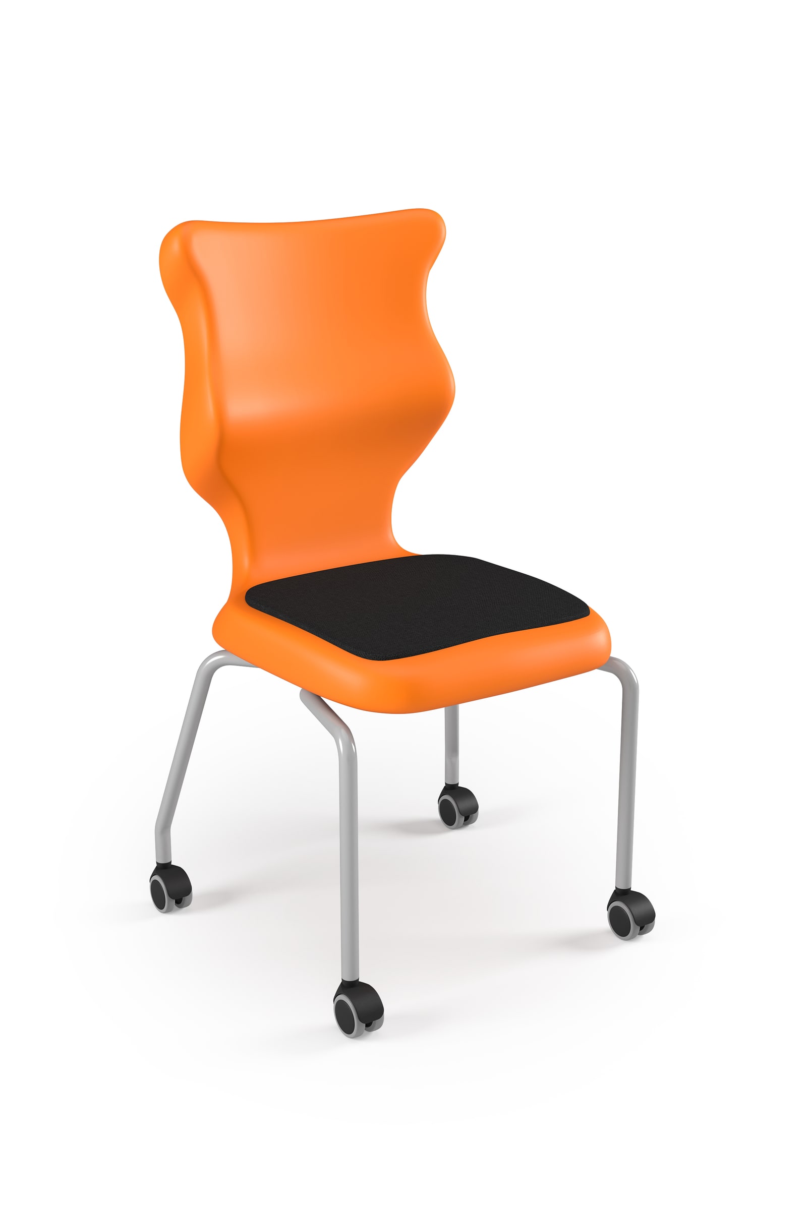 Dobre krzesło ergonomiczne  Spider Move Soft Entelo szkolne - Pomarańczowy RAL 2004