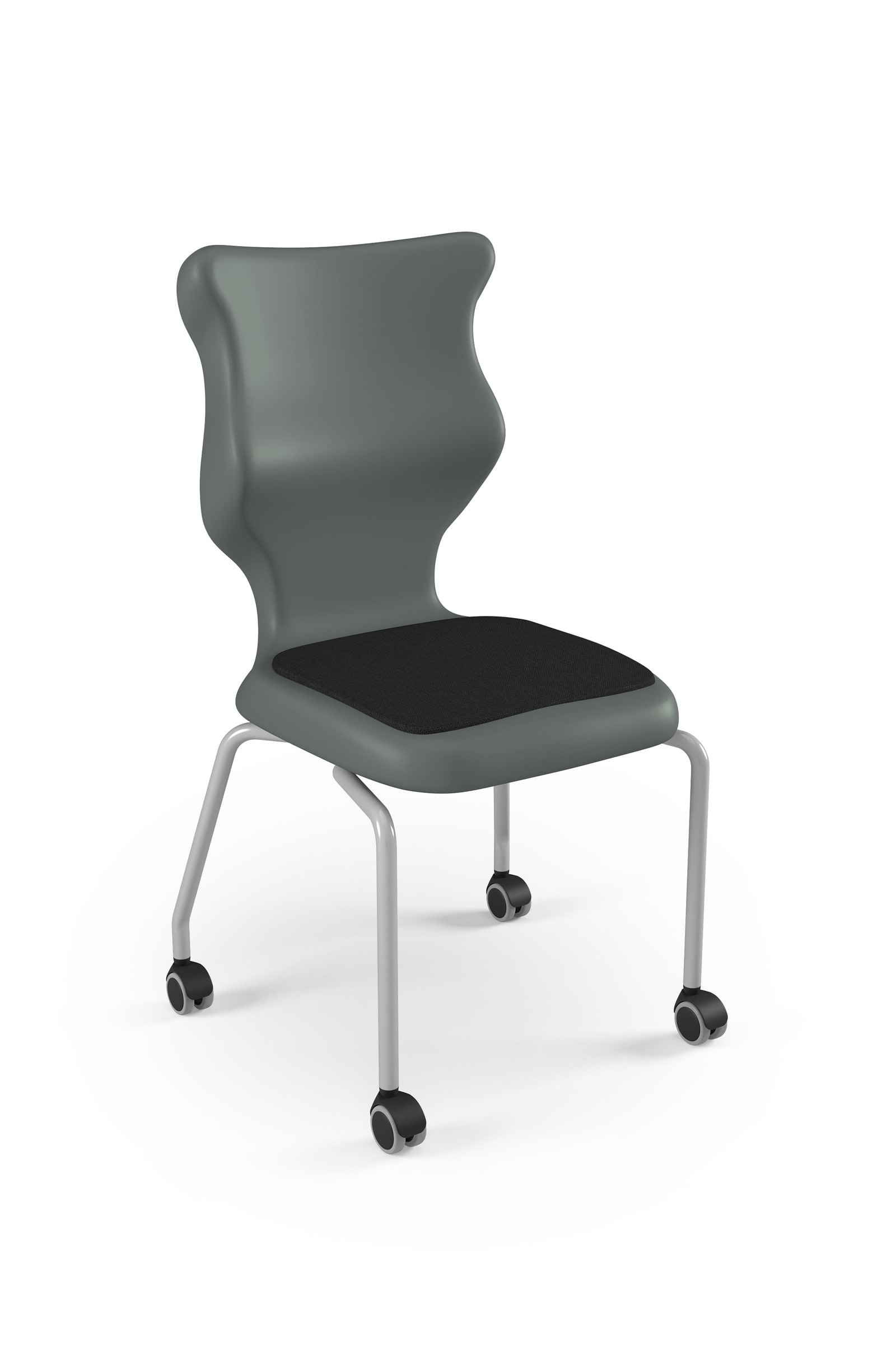 Dobre krzesło ergonomiczne  Spider Move Soft Entelo szkolne - Szary RAL 7031