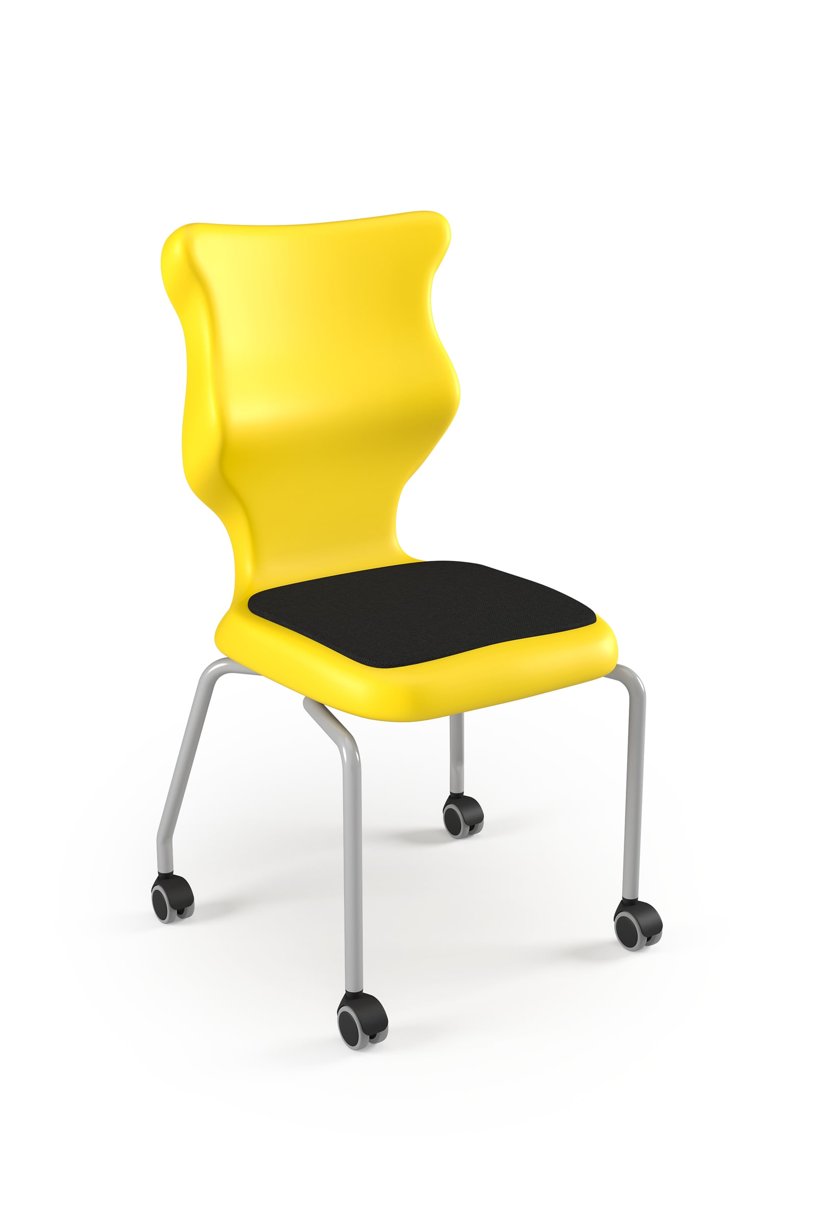 Dobre krzesło ergonomiczne  Spider Move Soft Entelo szkolne - Żółty RAL 1018